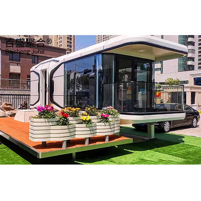 Thép Sentry Box Prefabricated Container House 2 Story Villa Trọng lượng nhẹ Thép