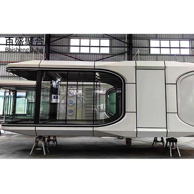 Thép Sentry Box Prefabricated Container House 2 Story Villa Trọng lượng nhẹ Thép