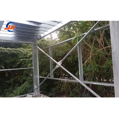 Cấu trúc khung kim loại thép Khả năng sản xuất sẵn màu sắc cho xưởng và bố trí