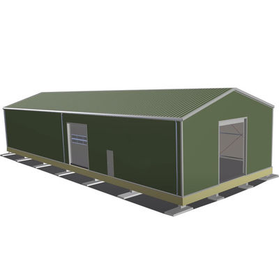 Thiết kế nhà chứa gia súc hạng nặng Thép Prefab Ngựa bò ổn định cho hiệu quả hội thảo
