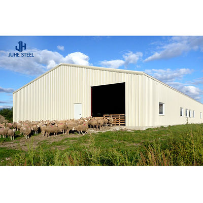 Thiết kế nhà chứa gia súc hạng nặng Thép Prefab Ngựa bò ổn định cho hiệu quả hội thảo