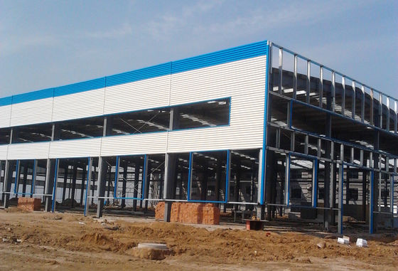 Mở rộng xây dựng trước ánh sáng I Beam Xây dựng kho với cửa sổ hợp kim nhôm