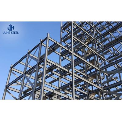 Q235B Cửa sổ hợp kim nhôm Cấu trúc thép thực tế Tòa nhà Cấu trúc lưới dài