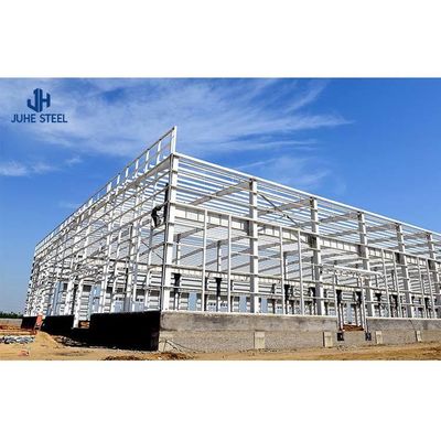 Thép cấu trúc xưởng kho Hangar House với rộng Span H Beam và I Beam Cột