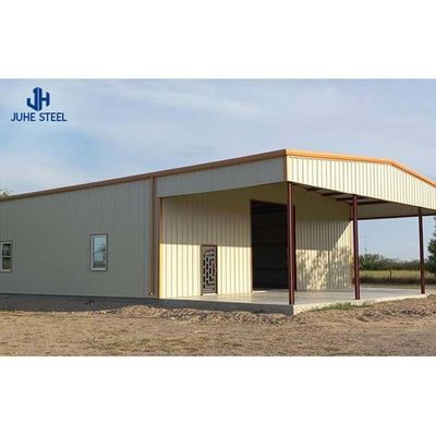 Sliding Door Steel Cattle Shed cho bò và bò Solid H-shaped Steel Beam Main Frame