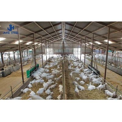 Nhà khung thép được chế tạo sẵn theo tiêu chuẩn ASTM cho xây dựng chuồng bò