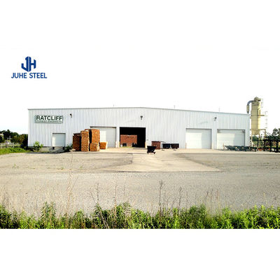 Wide Span Portal Frame Steel Structure Warehouse với cửa lăn và thiết kế Prefab