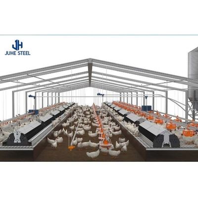 Khung nhà kính hiện đại được chế tạo sẵn cho nuôi gà gà