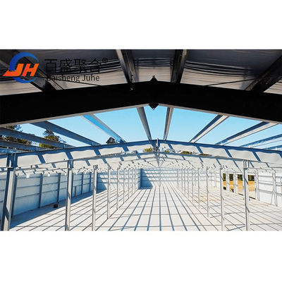 Xưởng thép chống gió Long Span Prefab Space Steel Structure Building cho sản xuất