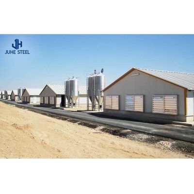 Cấu trúc thép tiền chế Chiếc chuồng chăn nuôi cao 2-10 mét