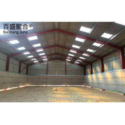 Q235/Q235B/Q355/Q355B Nhà kho nông nghiệp kim loại với cửa sổ hợp kim nhôm