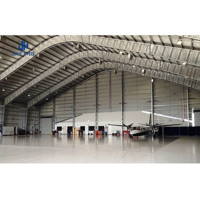 Cấu trúc thép sơn máy bay hangar nhà khoang khung không gian máy bay hangar mái nhà