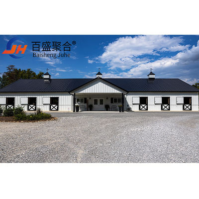 Sân ngựa Prefabricated Metal Hay Sheds