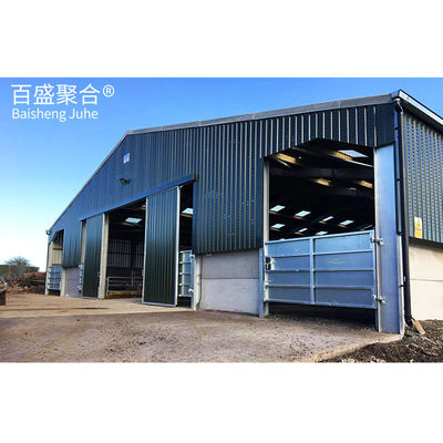 Q345 Q235 Cấu trúc thép nhẹ cho chuồng chăn nuôi dê và xây dựng bò bò