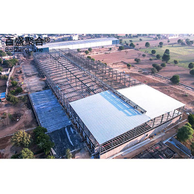 Thiết kế xưởng cấu trúc thép cửa trượt cho xây dựng cấu trúc nhẹ Prefab
