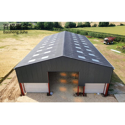 Quản lý nông nghiệp Q235/Q345B Chất liệu bằng kim loại Prefab Barn Homes Prefabricated Metal Barns