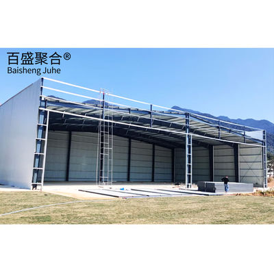 Không gian khung máy bay hangar mái cho AiSi cấu trúc thép tiêu chuẩn máy bay hangar nhà chứa