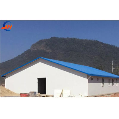 Các cấu trúc thép cửa sổ hợp kim nhôm cho nhà máy gia súc gia cầm Prefab Chicken horse stall
