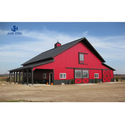 Sơn Prefabricated Cow Shed Thép Xây dựng cấu trúc Xây dựng cho ngựa ngựa