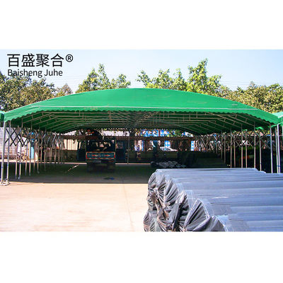 Các mái vòm kéo ra để chống va chạm mạnh trong kho và bãi đậu xe ngoài trời