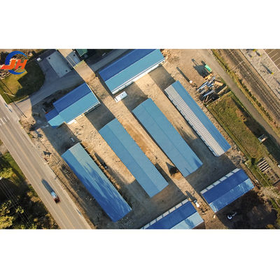 AiSi tiêu chuẩn cự ly lớn Xưởng sản xuất sẵn cho kim loại nhà kho xây dựng khung nhà