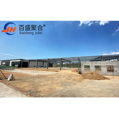 Dịch vụ cắt Prefab kim loại kho thép sản xuất thép cho tòa nhà công nghiệp