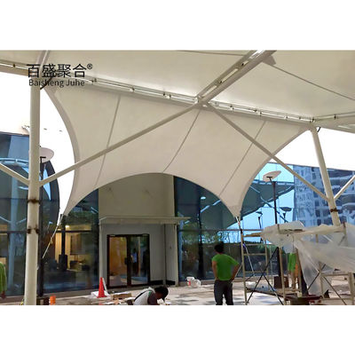 Sun Shade Tensile Membrane Architecture 400/350N/5CM Sức mạnh rách