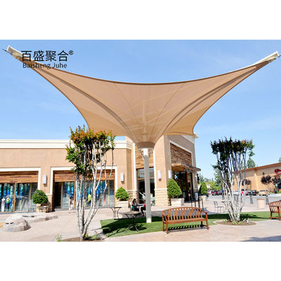 Sun Shade Tensile Membrane Architecture 400/350N/5CM Sức mạnh rách