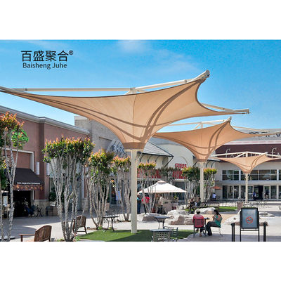 Sun Shade Tensile Membrane Architecture 400/350N/5CM Sức mạnh rách