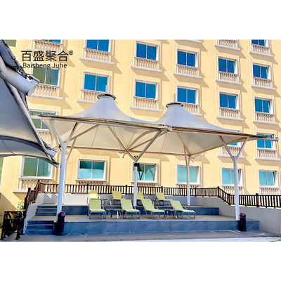 Sun Shade Tensile Membrane Architecture 400/350N/5CM Sức mạnh rách