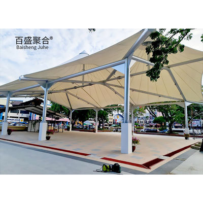 Sun Shade Tensile Membrane Architecture 400/350N/5CM Sức mạnh rách