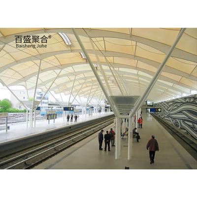 Sunshade Parking Car Tensile Membrane Structure với lớp phủ PTFE