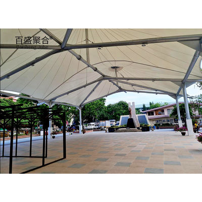 Sunshade Parking Car Tensile Membrane Structure với lớp phủ PTFE
