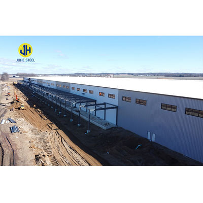 Solid H-shaped Steel Beam Prefabricated Metal Warehouse Hangar cho nhà kho vườn / nhà dụng cụ
