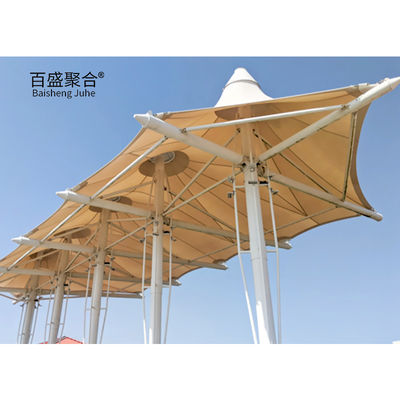 Vải 11150g cấu trúc bóng màng kéo với cấu trúc carbon khung thép