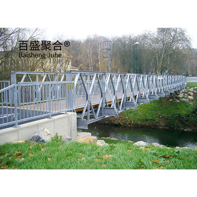 Cây cầu dành cho người đi bộ bằng kim loại Cây cầu dành cho người đi bộ bằng thép cho làn đường đơn chiều rộng 4,2m