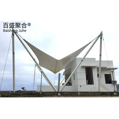 PTFE Vải kiến trúc Lều bóng nhà chứa cấu trúc màng kéo cho cảnh quan
