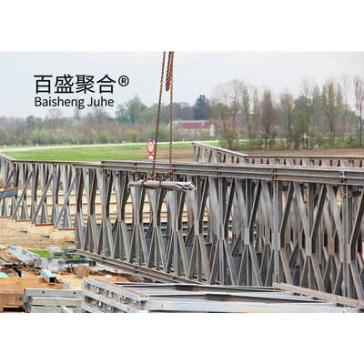 Thép Truss Frame Bridge Modular Prefab Portable HD200 với tổng chiều dài 15m-60m