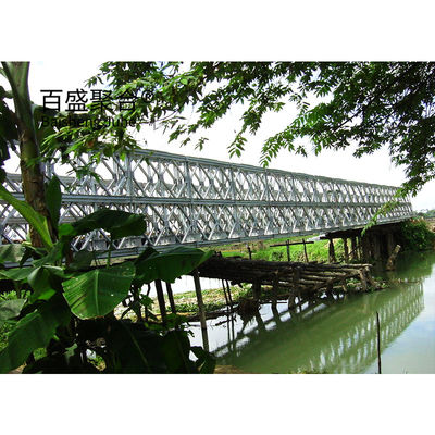 Thép Truss Frame Bridge Modular Prefab Portable HD200 với tổng chiều dài 15m-60m