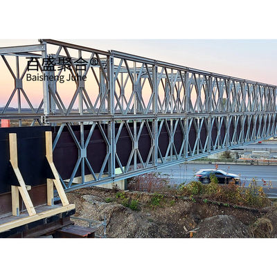 Cây dựng nhanh Truss Bailey Bridge với độ khoan dung ± 1% và Q355/Grade 350/ASTM A992