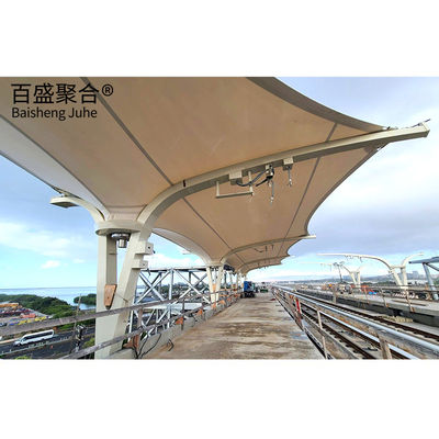 PTFE Sân vận động sân vận động Cấu trúc thép Xây dựng khung ánh sáng Xây dựng kim loại được chế tạo sẵn để lưu trữ