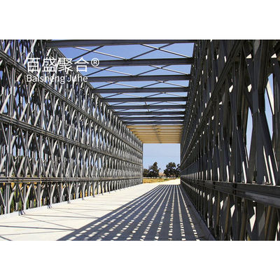 Cây cầu cấu trúc thép bảng galvanized Q355 / Grade 350 / ASTM A992 Cây cầu thép di động
