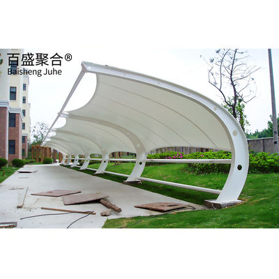 PVDF / PTFE Sail Finishing Cấu trúc thép 10x20 Metal Garage Canopy