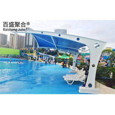 PVDF / PTFE Sail Finishing Cấu trúc thép 10x20 Metal Garage Canopy