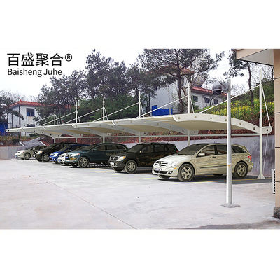PVDF / PTFE Sail Finishing Cấu trúc thép 10x20 Metal Garage Canopy