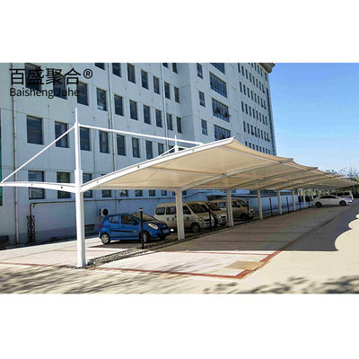 PVDF / PTFE Sail Finishing Cấu trúc thép 10x20 Metal Garage Canopy