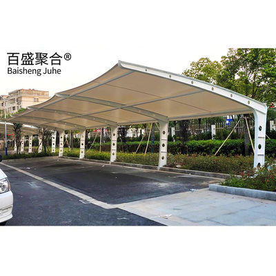 Vải màng chống nước Xe kéo Xe đỗ xe Shades Workshop Cấu trúc thép OEM ODM