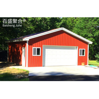 Cấu trúc thép hàn tùy chỉnh Thiết kế hiện đại Phòng garage phong cách Flat Pack House Villa