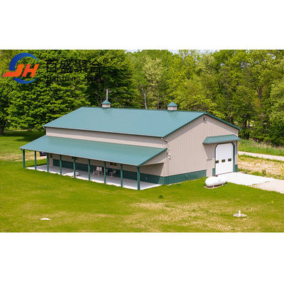 Phân đồ cách nhiệt Sandwich Heavy Pre-engineered Steel Structure Nhà để xe chế tạo sẵn
