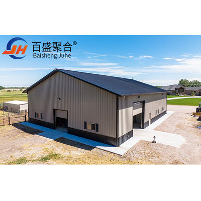 Phân đồ cách nhiệt Sandwich Heavy Pre-engineered Steel Structure Nhà để xe chế tạo sẵn